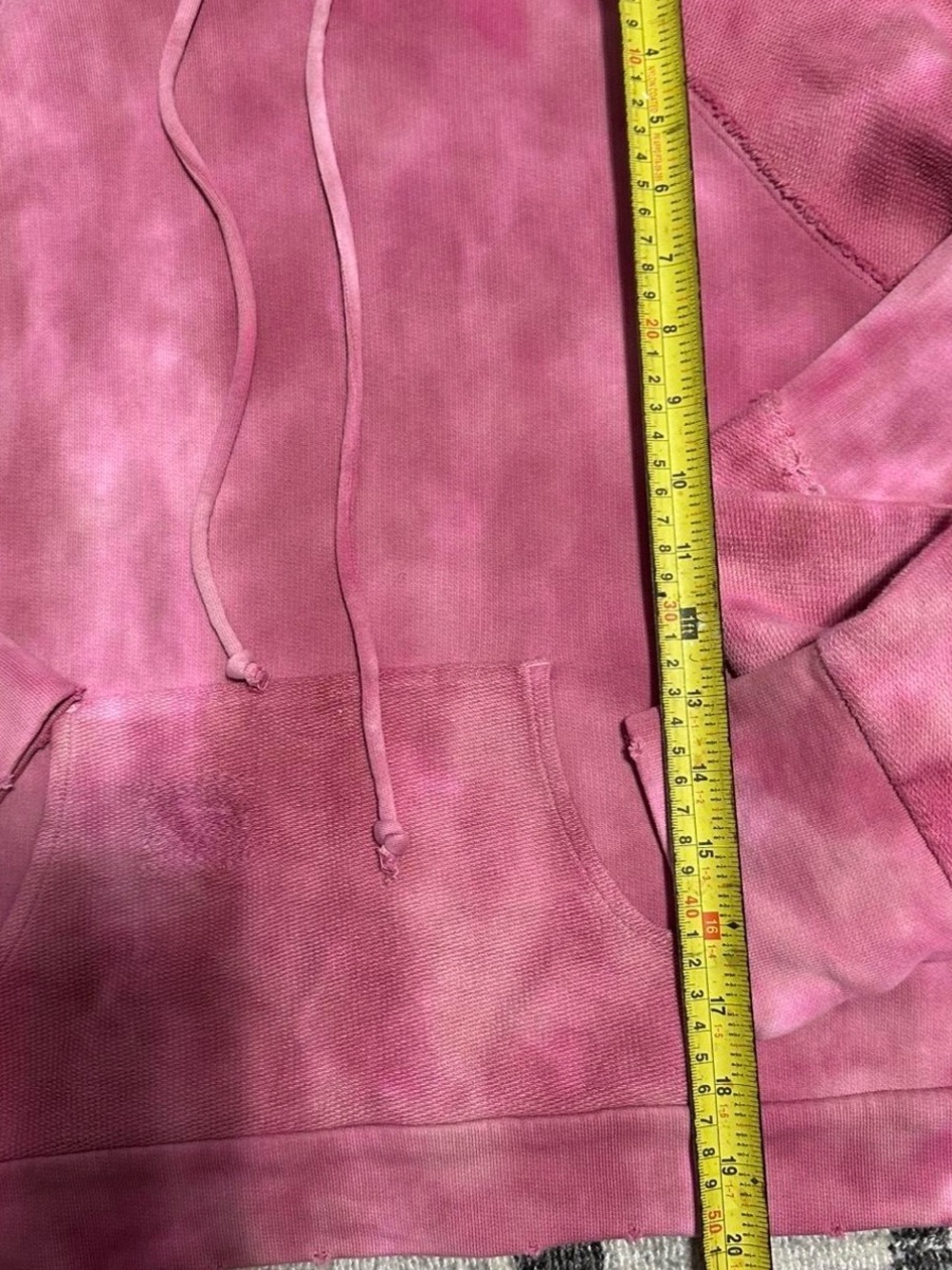 LoveShackFancy Anarosa Hoodie Pink Tie-Dye Pullover Women’s Size Small Cozy - Picture 5 of 7